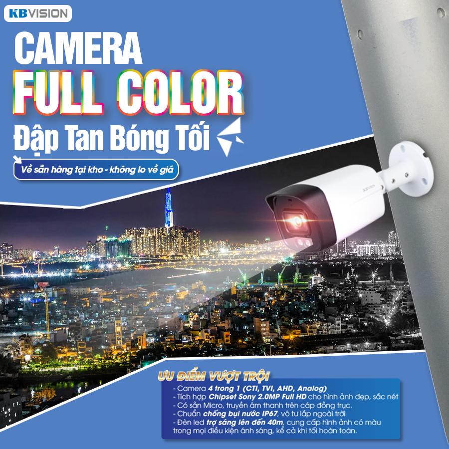 Camera KBVISION Full Color – Giải Pháp Quan Sát Ban Đêm Có Màu, Công ty Viễn Thông Thành Phố